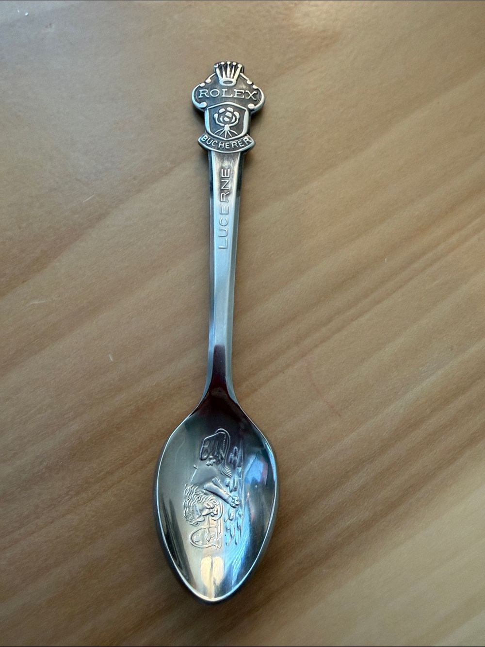 Vintage Rolex Switzerland Lucerne Collector Souvenir Teaspoon